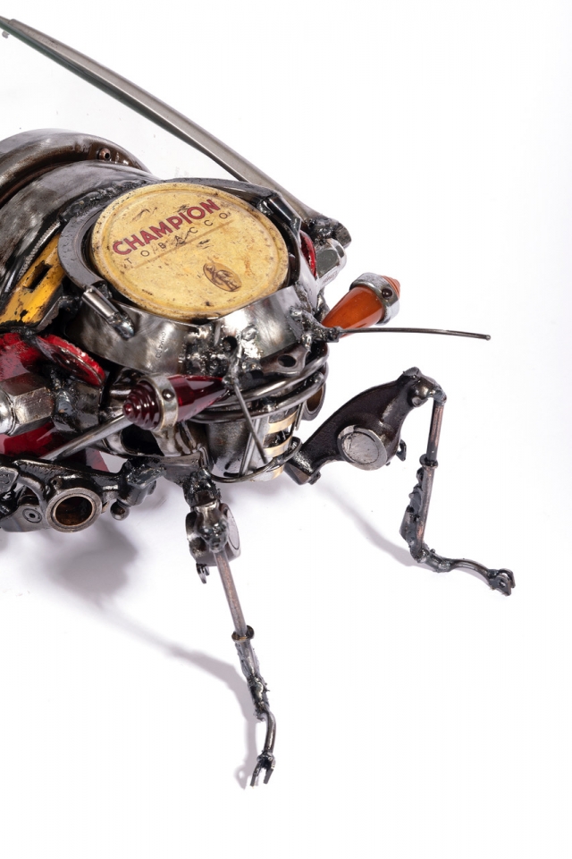 Close up of sculpture details